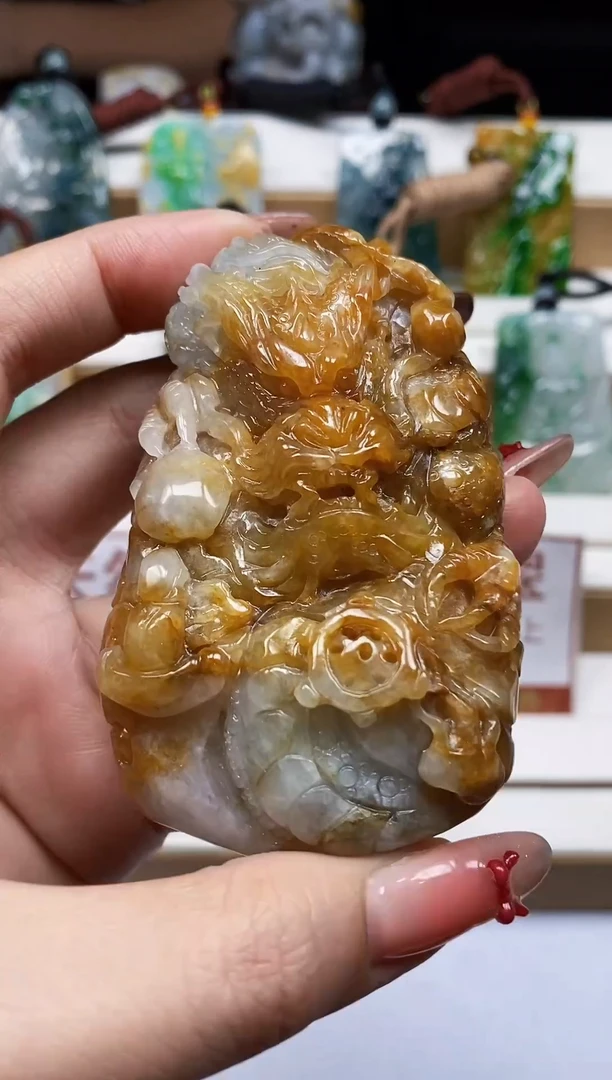颈饰未镶嵌翡翠翡翠A货