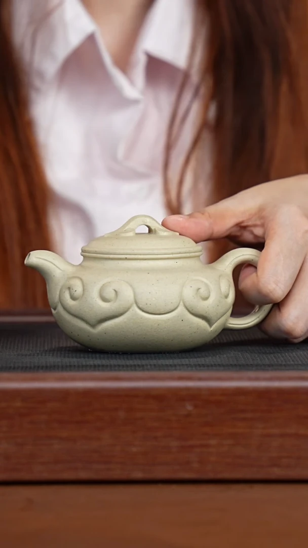 茶壶紫砂白段仿古如意