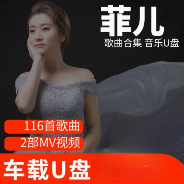 菲儿歌曲U盘车载流行音乐优盘MP3高音质车用经典老歌新歌合集