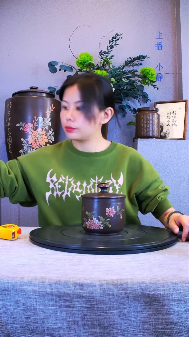 建水全手工紫陶茶罐精磨微瑕疵007