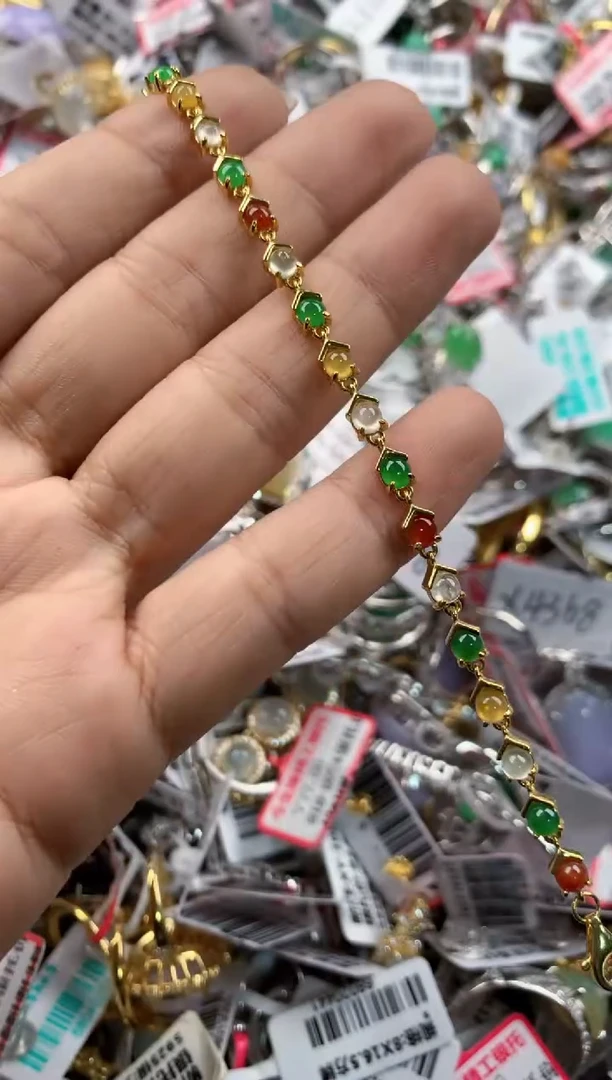 银S925镶嵌戒指翡翠999----5