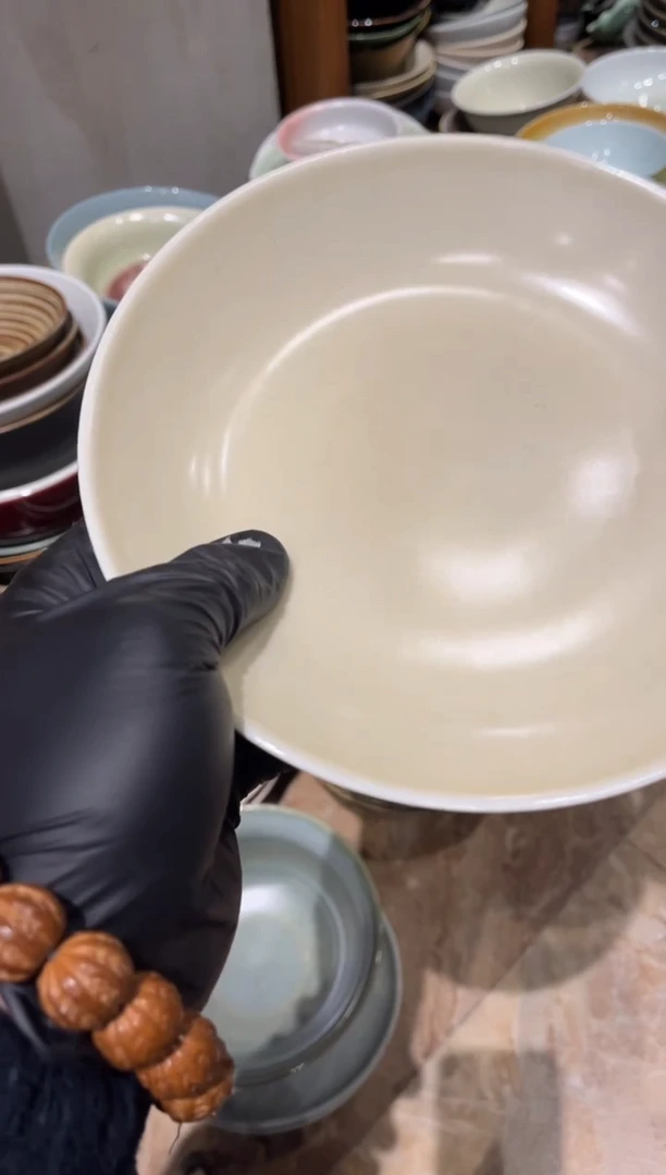 【闪购商品】瓷片138微瑕酷金双色锅盘菜盘