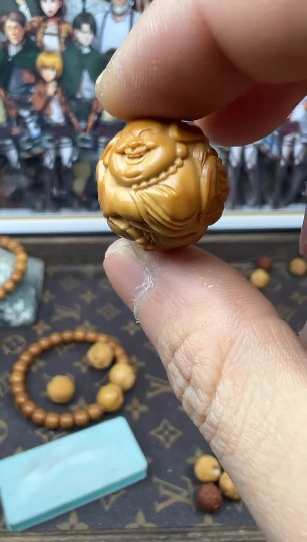 【闪购商品】猴头核桃吊坠弥勒 财神 素