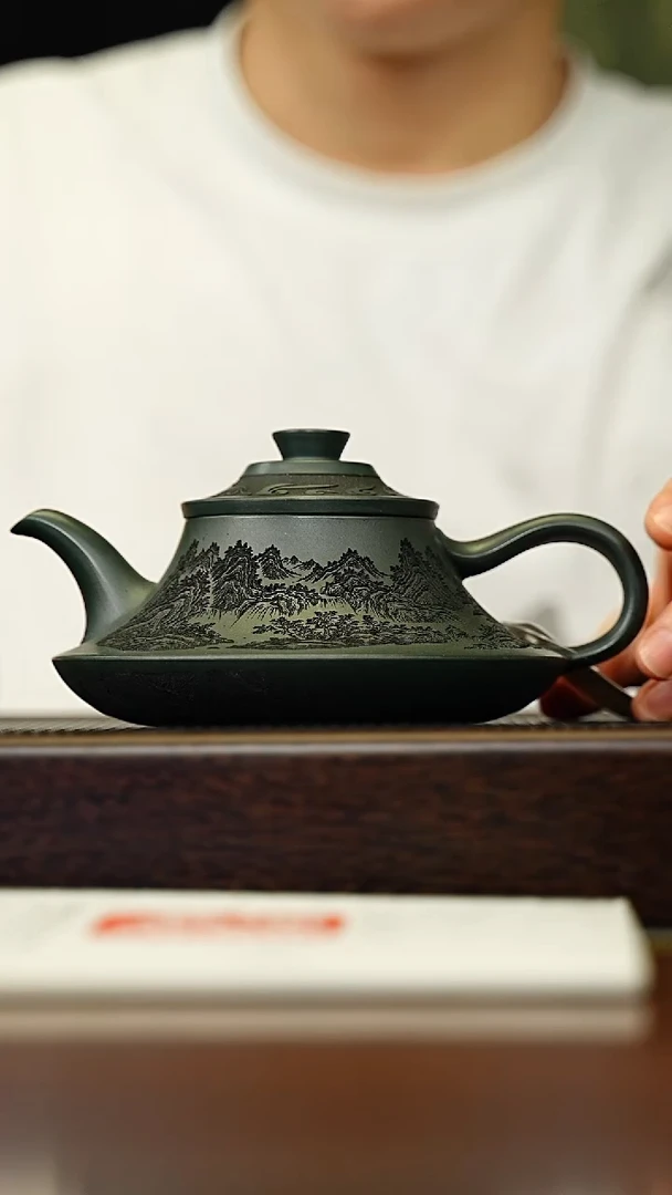 茶壶紫砂宜兴原矿 手工 紫砂壶容量380CC