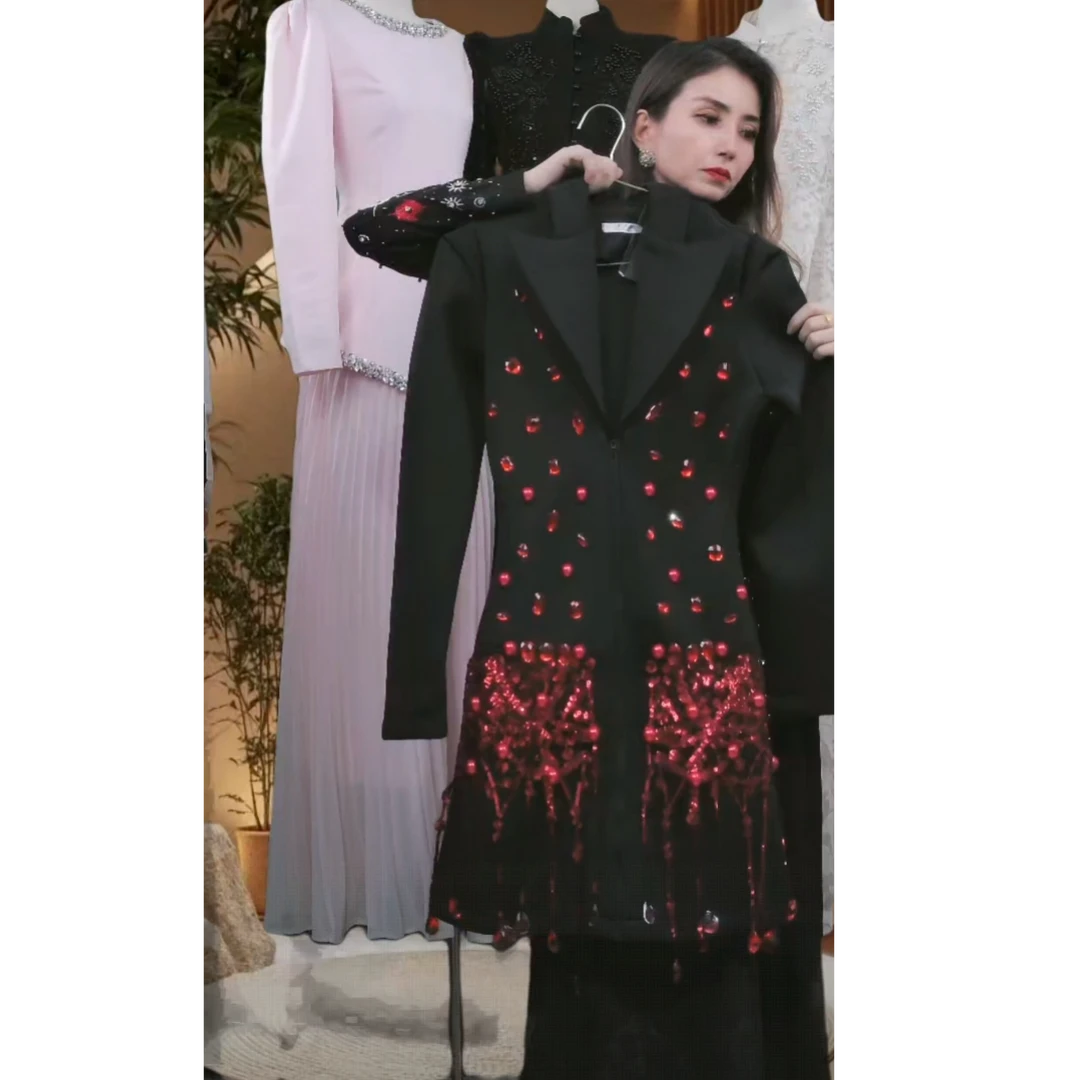 6689【包邮】宴会重工晚宴时尚气质短款女装连衣裙