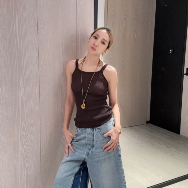 UNMUTE2025春夏U型领针织吊带背心女790dopdop买手店