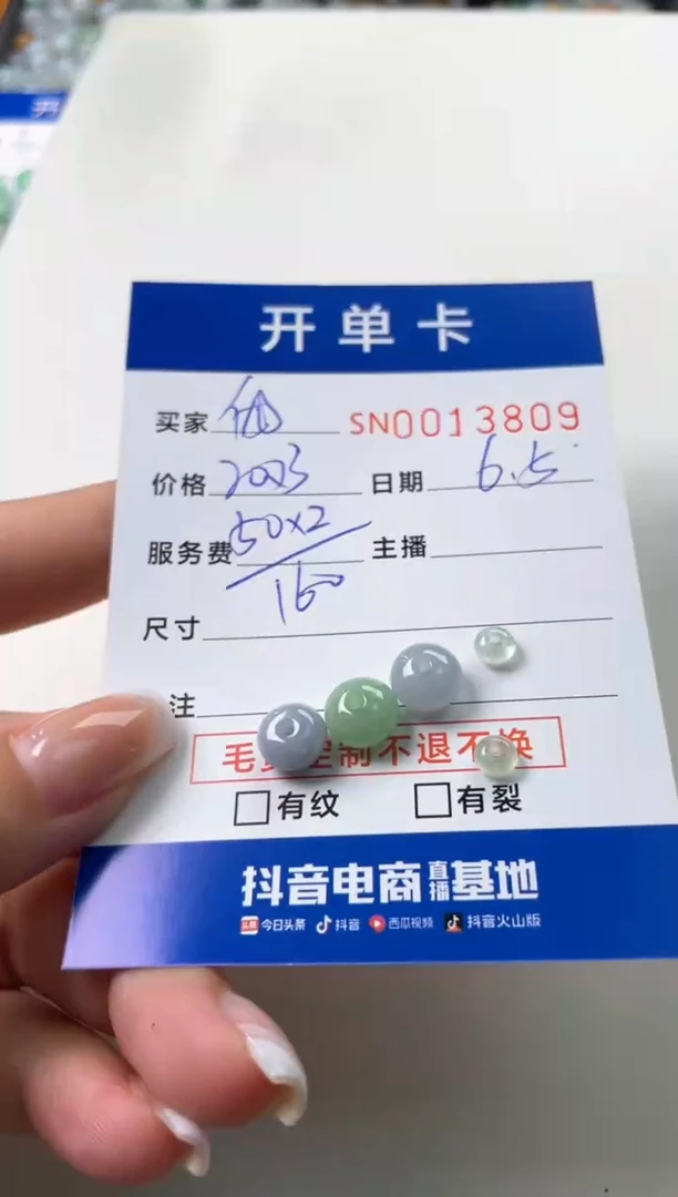 翡翠未镶嵌颈饰00013809