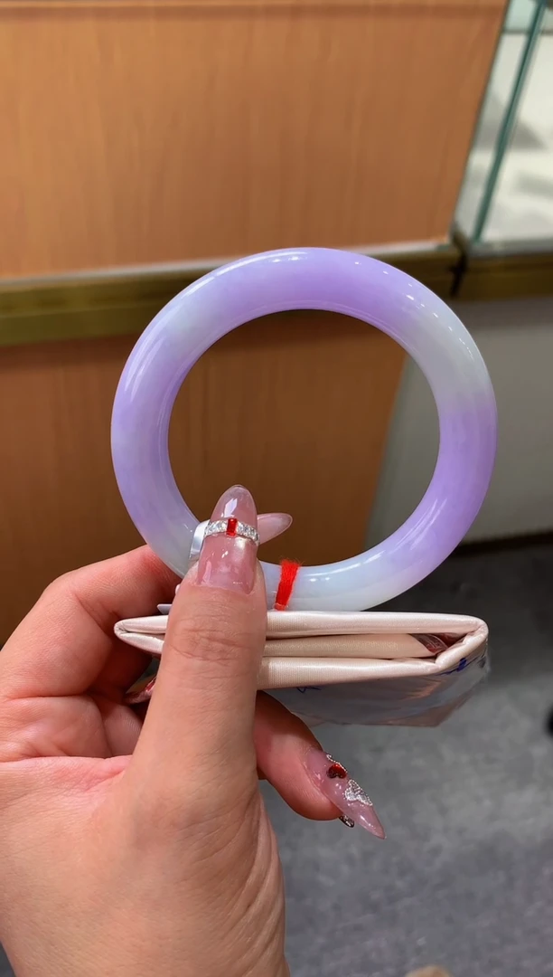 未镶嵌手镯翡翠-F48-圆条56.8