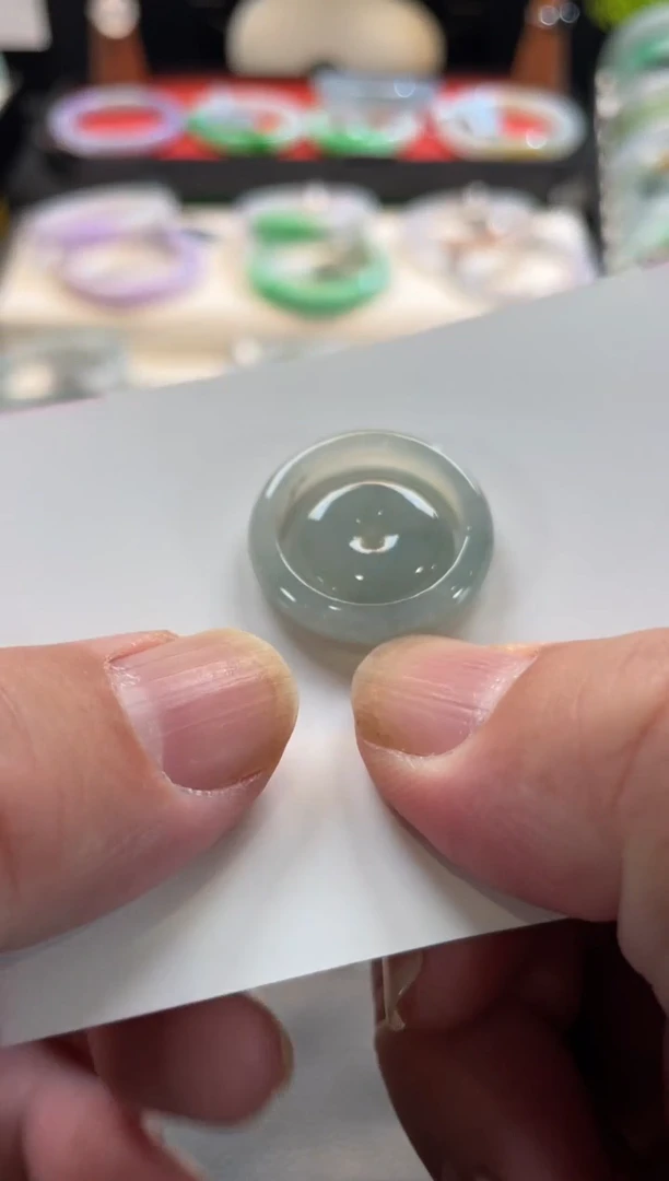 未镶嵌戒指翡翠20号链接 有纹裂 2021