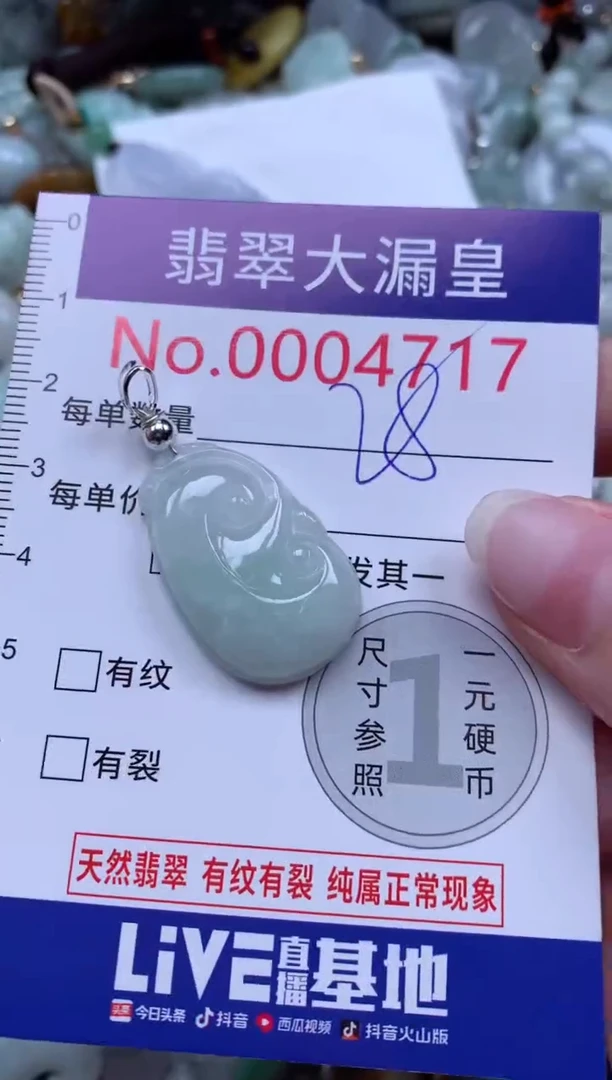 翡翠未镶嵌吊坠(不含链)4717