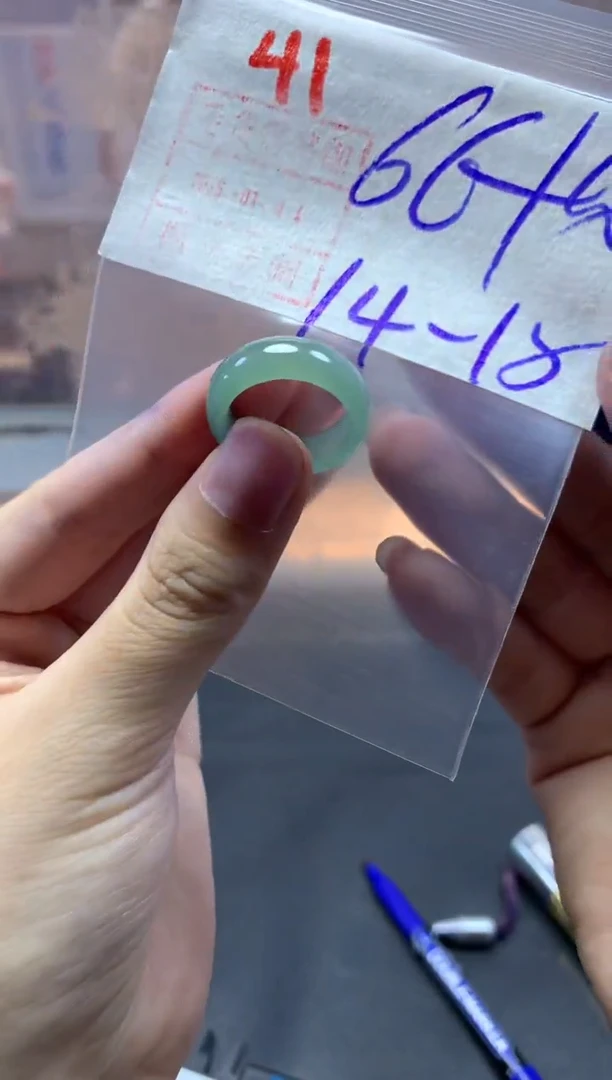 未镶嵌定制翡翠戒圈114-15#76毛货需精细抛光