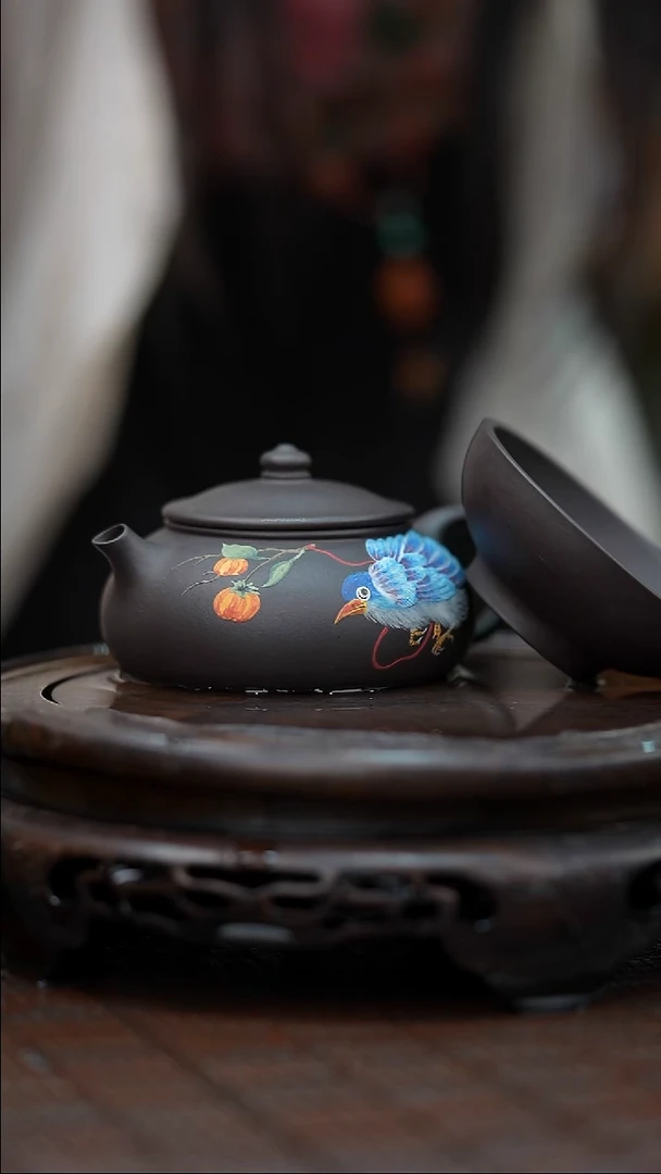 茶壶紫砂宜兴紫砂岁颐传砂原矿全手7+杯子
