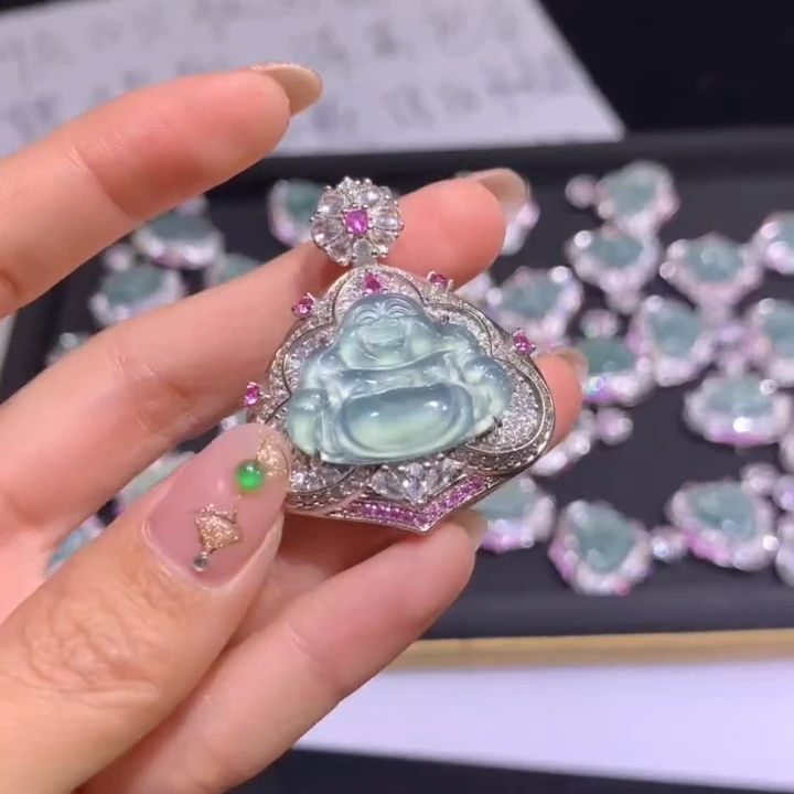 【逍遥严选】天然A货翡翠佛公吊坠*222/212/多样性发/1件