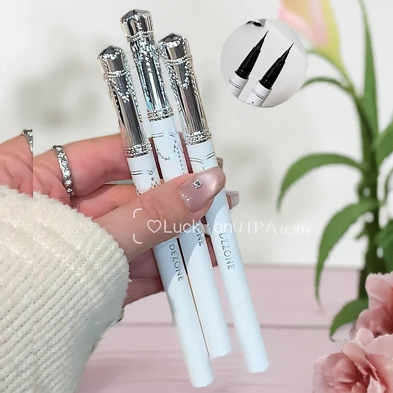 DEZONE黛庄眼线液笔针细防水不晕染防汗持久极细超细眼线胶笔新手