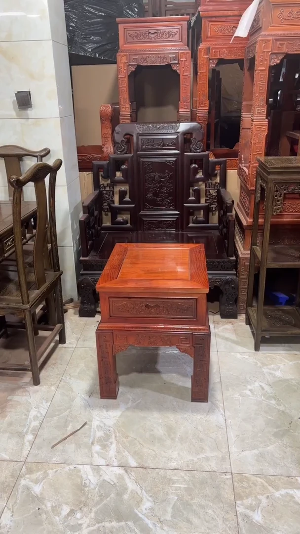 紫檀木类成套家具大果紫檀抽屉几