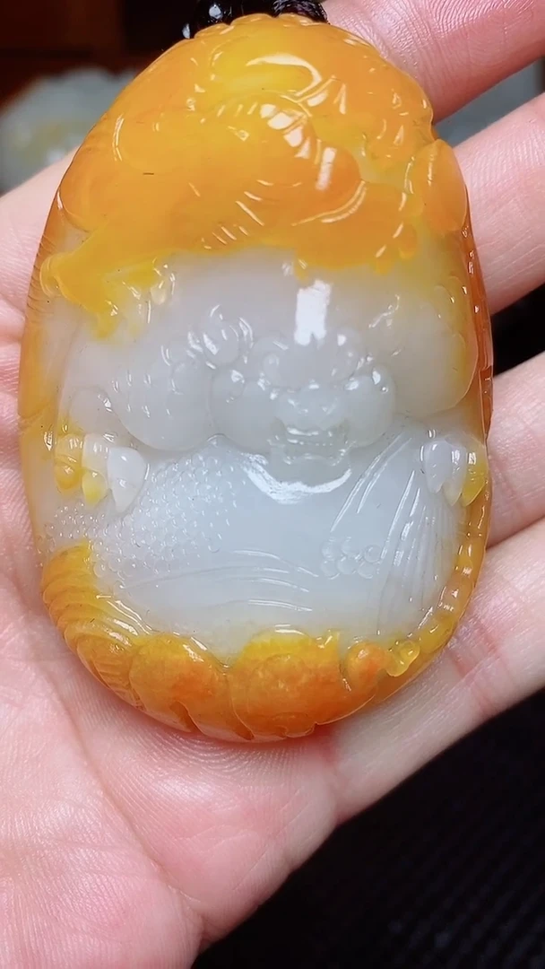 未镶嵌和田玉挂件水*财1