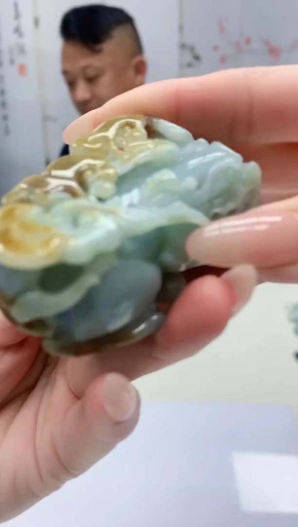 【闪购商品】定制翡翠未镶嵌4969jj-毛货挂件20