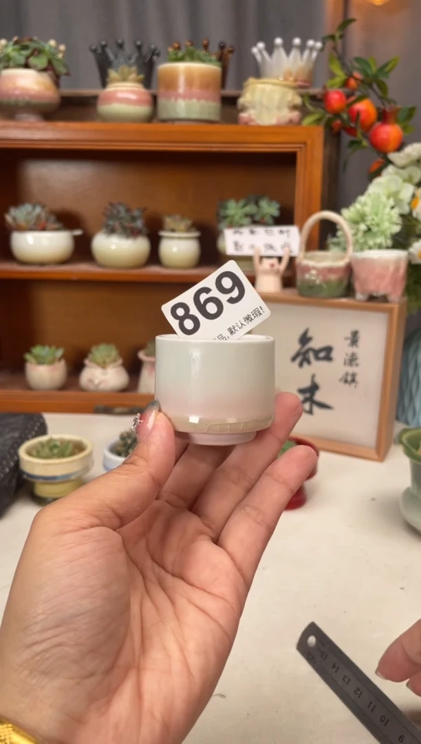瓷片869知木小芳花盆编号