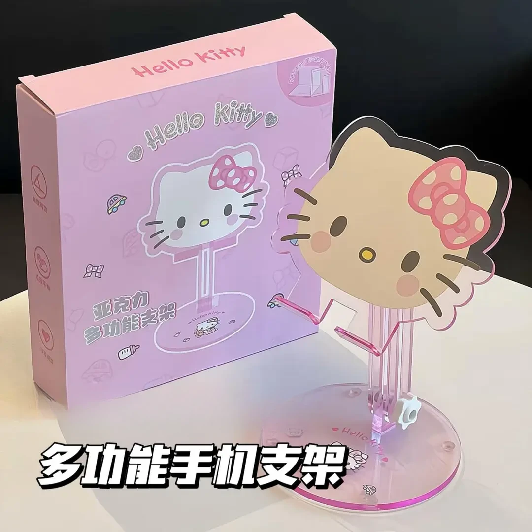 蝴蝶结猫手机支架追剧懒人多功能支架桌面可折叠平板支架可调节