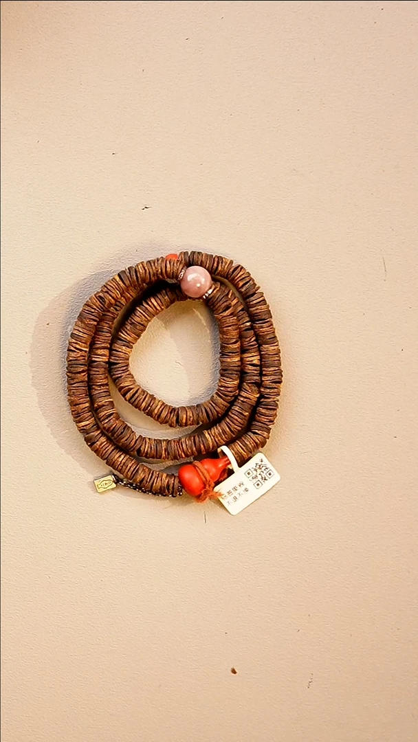 沉香手串莺歌绿棋楠沉水8mm随型片珠多圈设计款