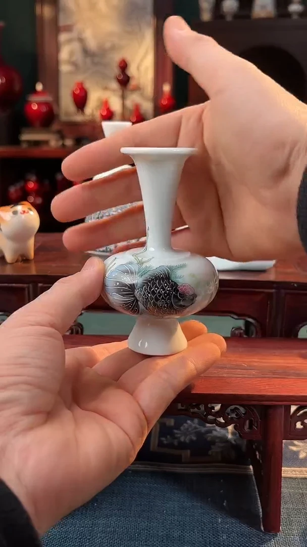 【闪购商品】摆件釉上粉彩纯手绘手工原创瓷器