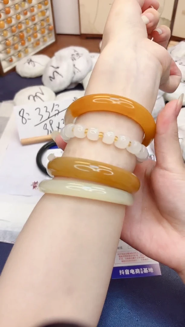 石英质玉手镯未镶嵌74-财气镯-圈口59