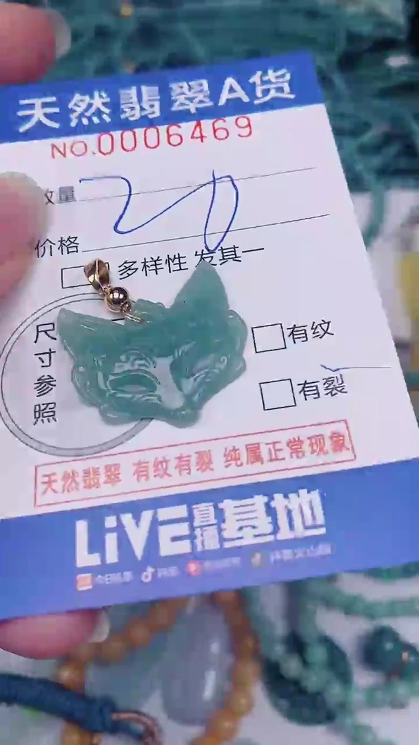 翡翠未镶嵌颈饰00006469