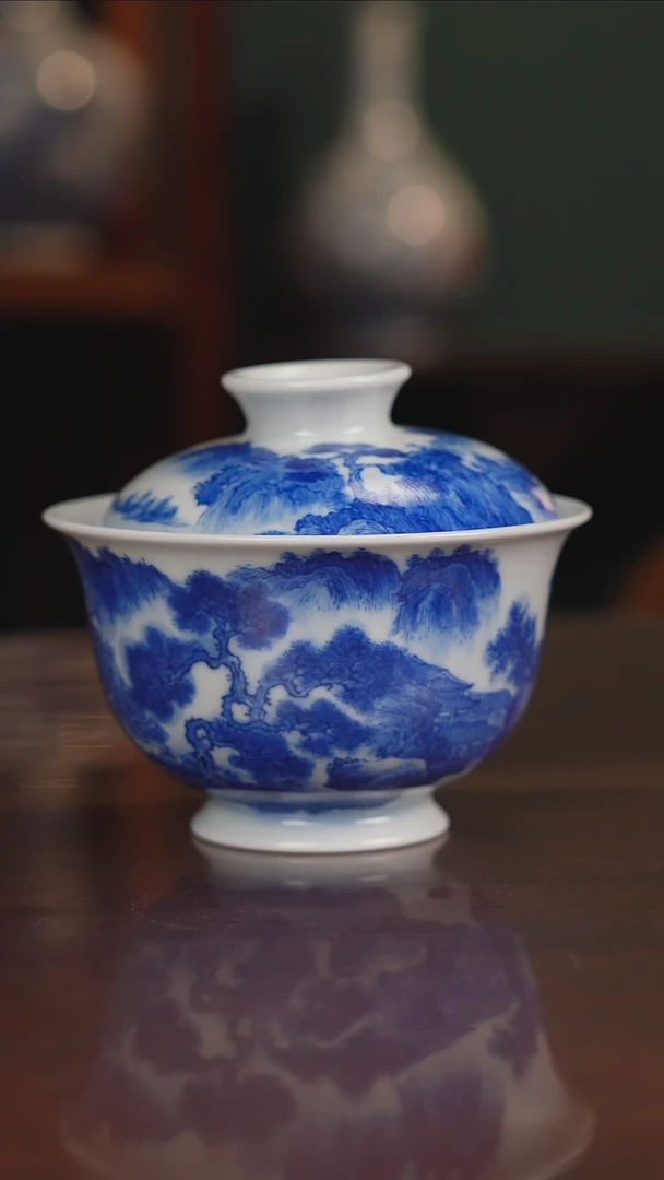 晓月窑青花高端茶具