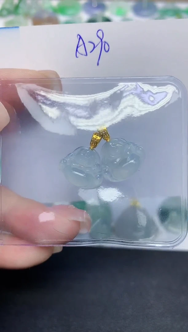 颈饰未镶嵌翡翠天然缅甸翡翠A货翡翠百元以上9元证书费自理