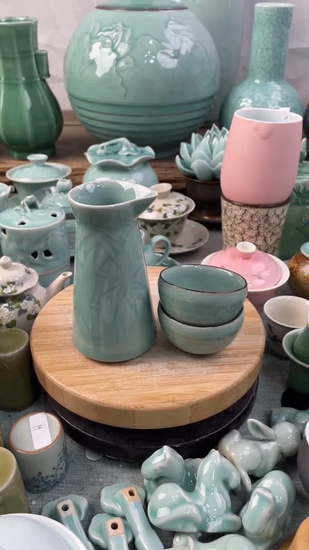 【闪购商品】1酒盅2杯 特价福利 微瑕 慧仙青瓷