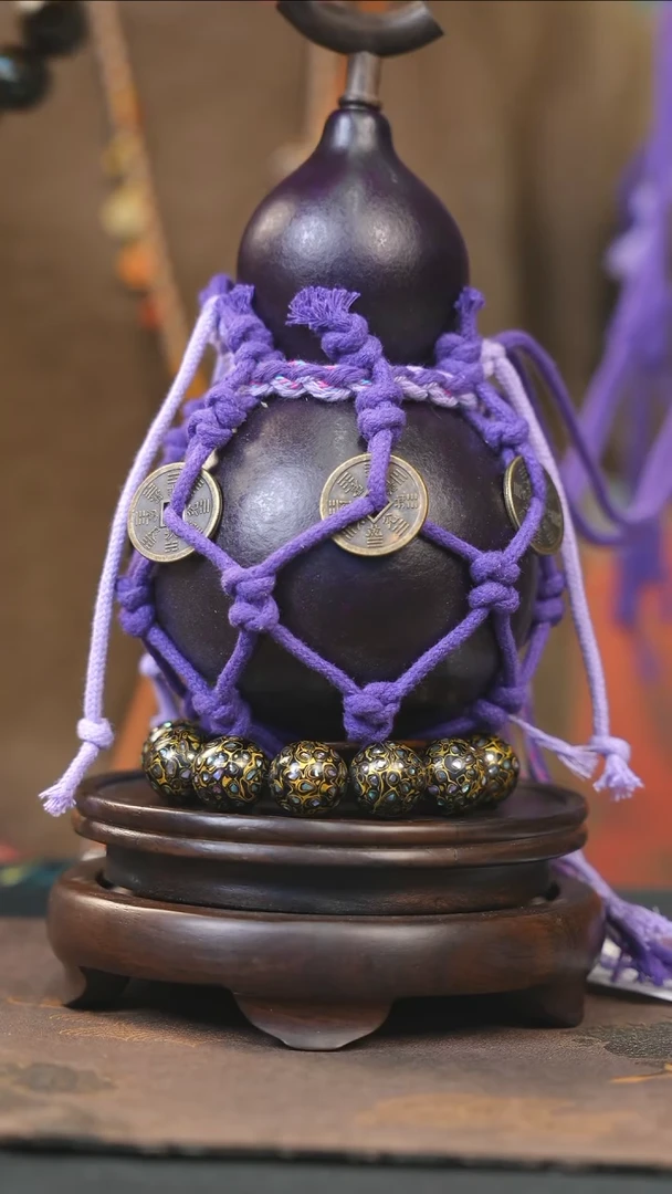 【闪购商品】Yi172大漆酒葫芦不包手串及旋转底座