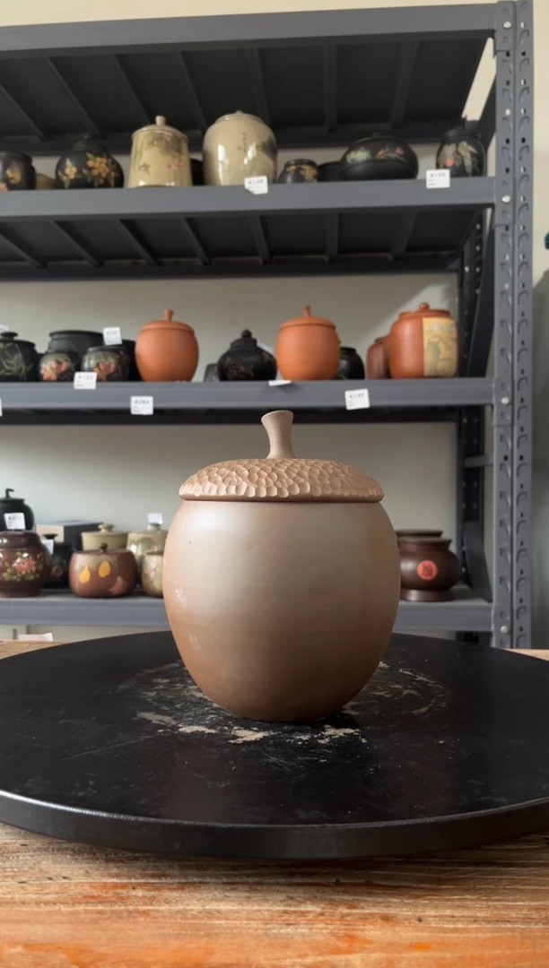 建水紫陶精品茶罐A269