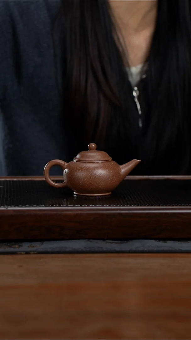 茶壶紫砂110cc黄龙山原矿段泥水平3