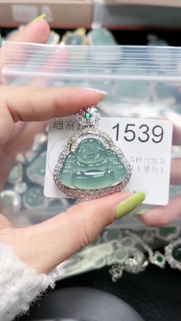 【闪购商品】翡翠颈饰未镶嵌赠皮绳1953