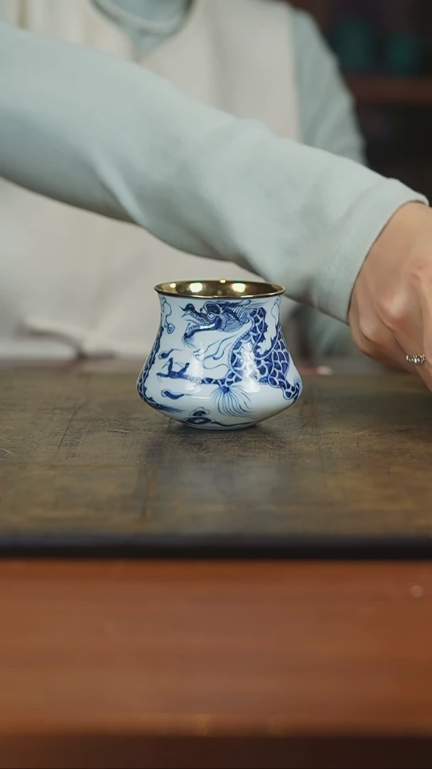 【闪购商品】杯弥云斋龙纹品鉴杯