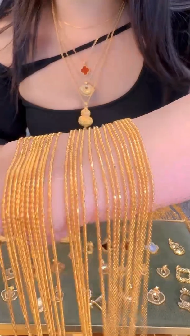 45cm固定不可调节切面珠珠链1.78g（多样性发货）