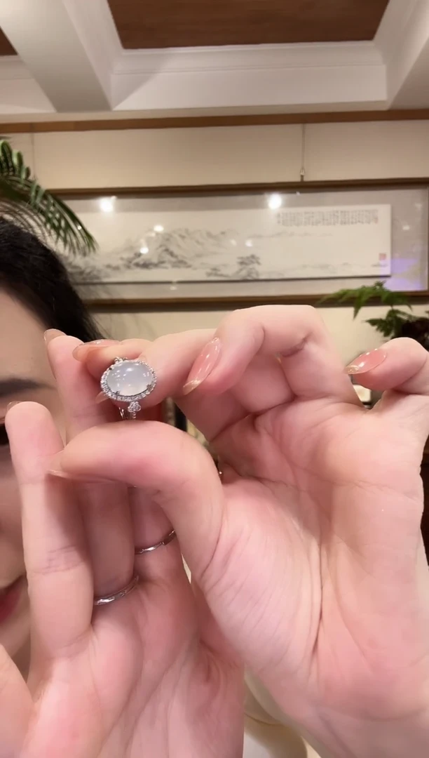 翡翠银S925镶嵌颈饰国风