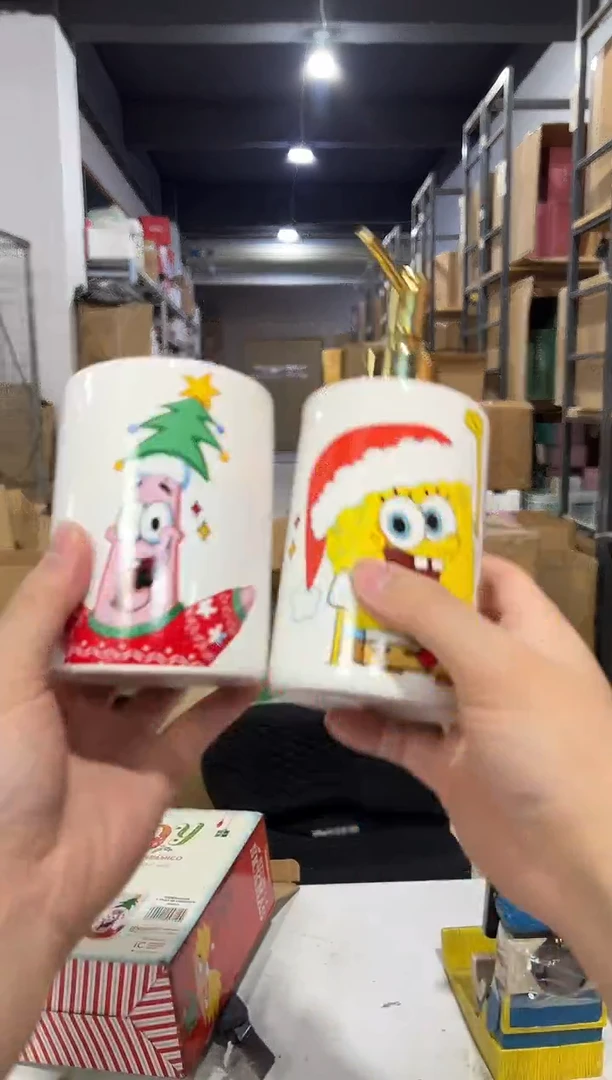 瓷片原盒海绵宝宝洗漱套组