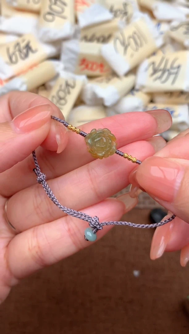 18K金镶嵌挂件翡翠一5