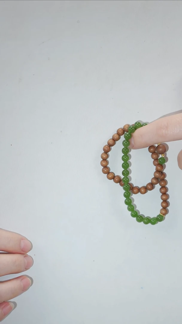 手串18K金镶嵌和田玉和田玉