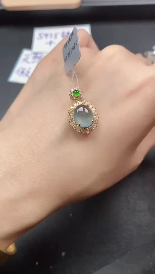 翡翠戒指银S925镶嵌51511