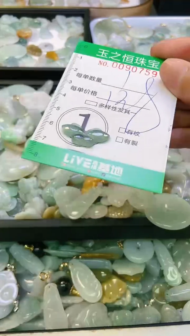 翡翠未镶嵌颈饰闪购0090759