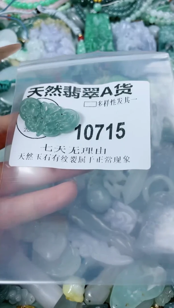 翡翠未镶嵌颈饰10715