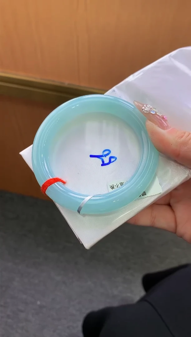 未镶嵌手镯翡翠-F120-圆条56.4