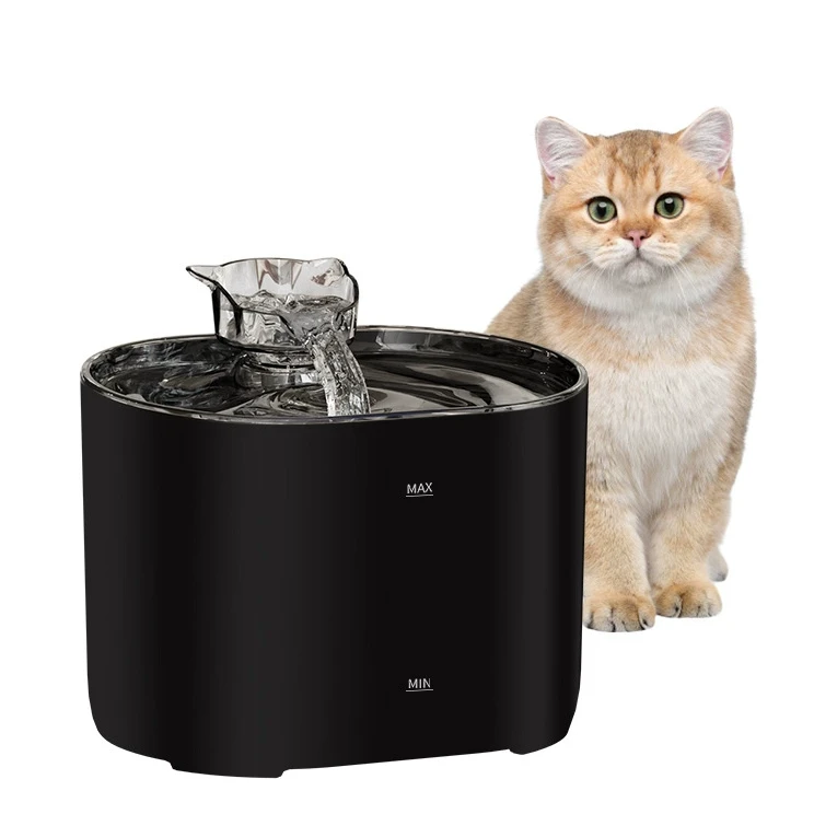 猫咪恒温饮水机循环过滤流动水宠物自动恒温加热小狗黑色饮水机