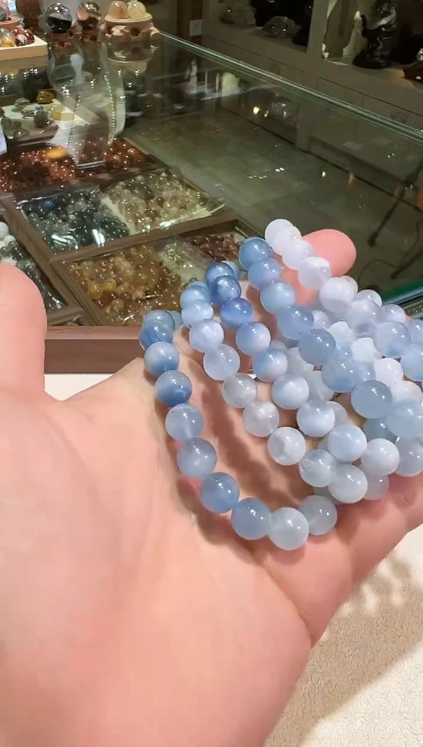 海蓝宝石手链未镶嵌9mm+海蓝宝大综合（多样性发一）