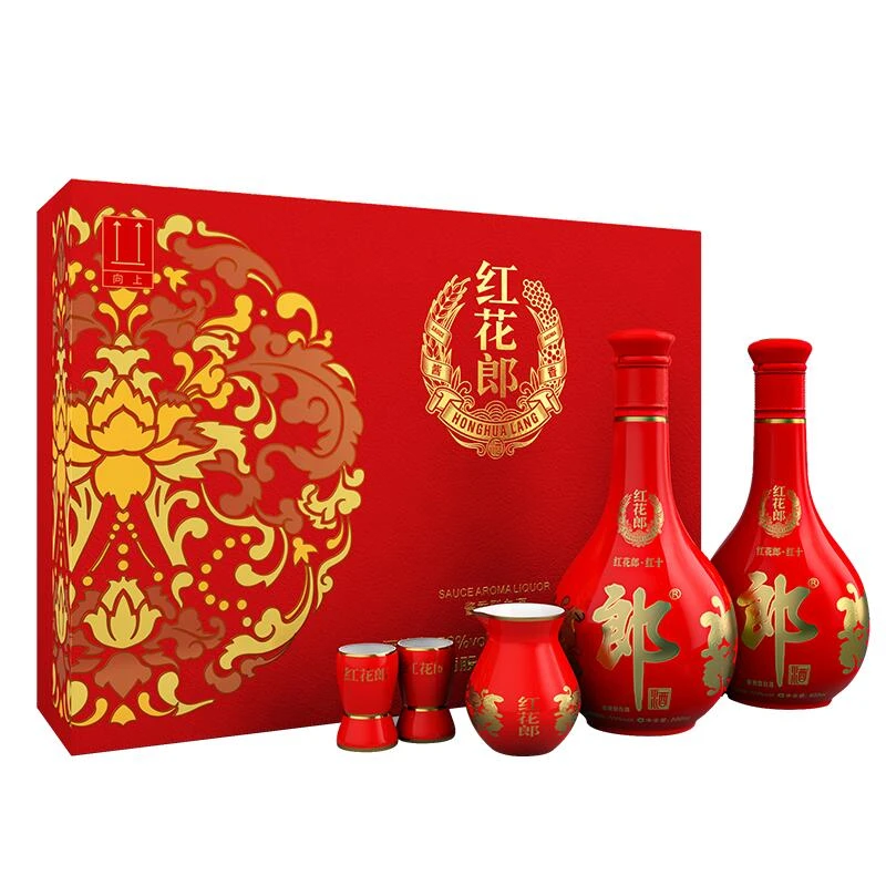 郎酒53度红花郎酒·红十500ml*2（双瓶礼盒装）2020版