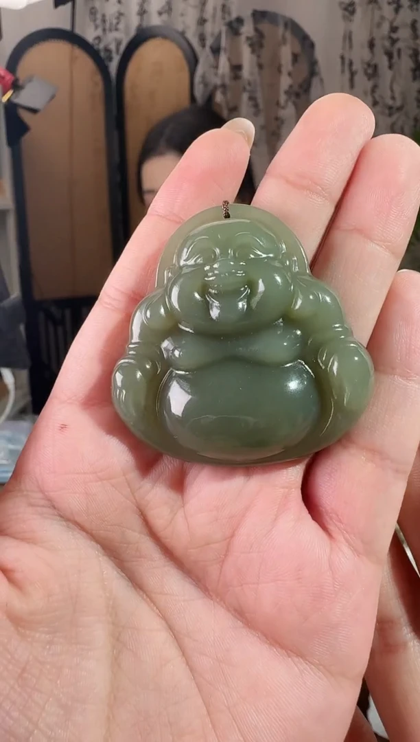 颈饰未镶嵌和田玉45+佛公