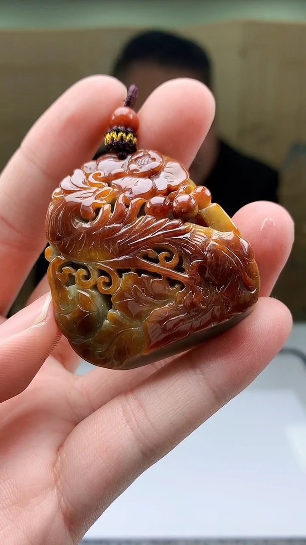 【闪购商品】定制翡翠未镶嵌4969bb-毛货挂件153