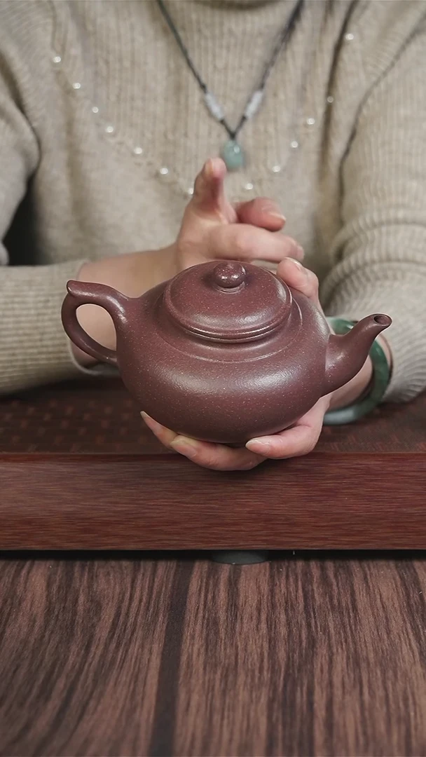 【闪购商品】紫砂茶壶千禧紫泥 笑樱